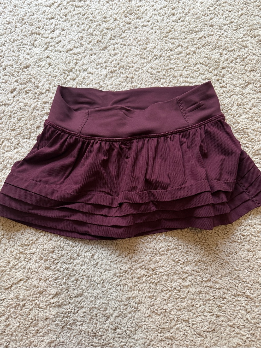 Lulu Women’s Performance Tennis Skirt in Deep Plum